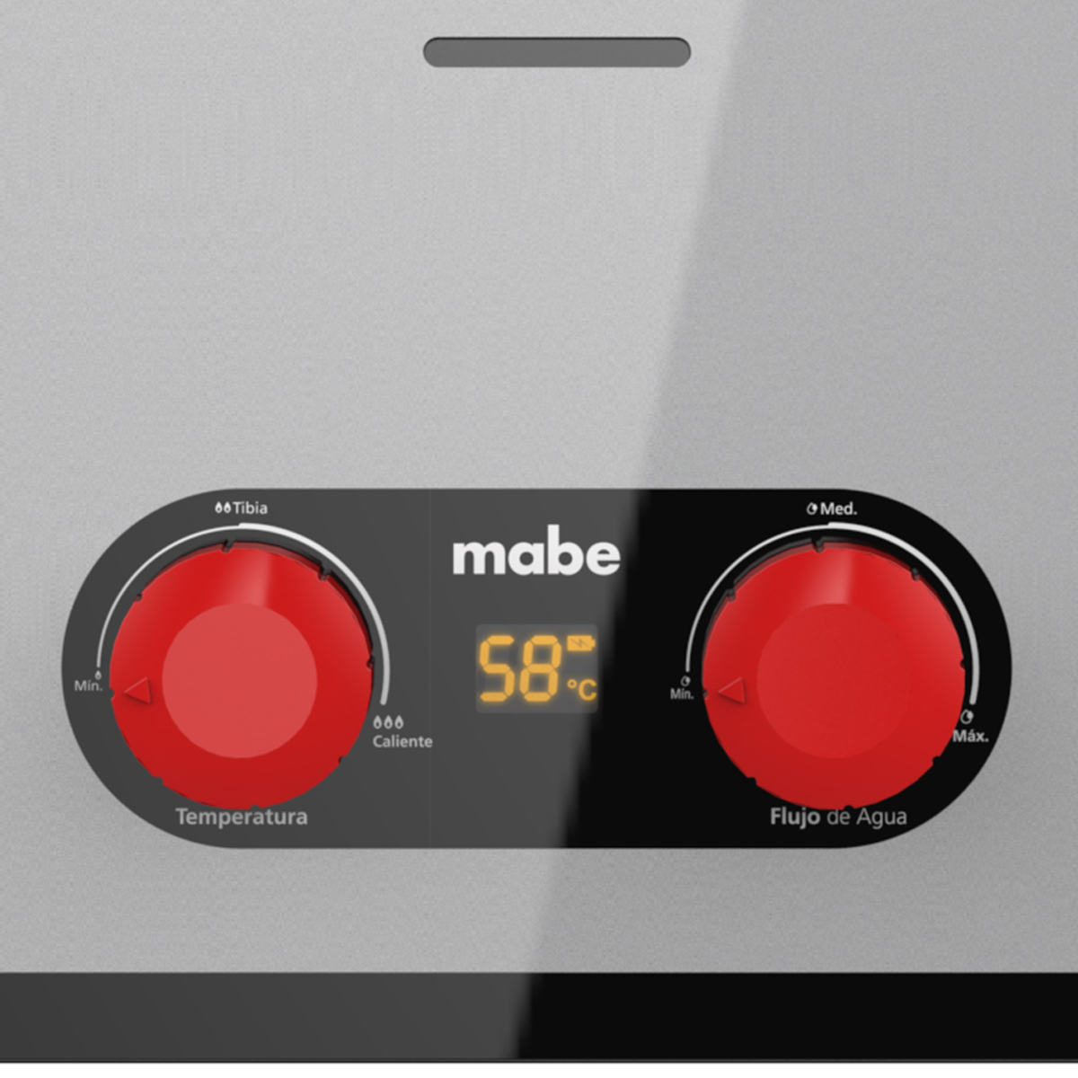 Calentador Mabe 6L Gris CIM062SNA - Display y Controles